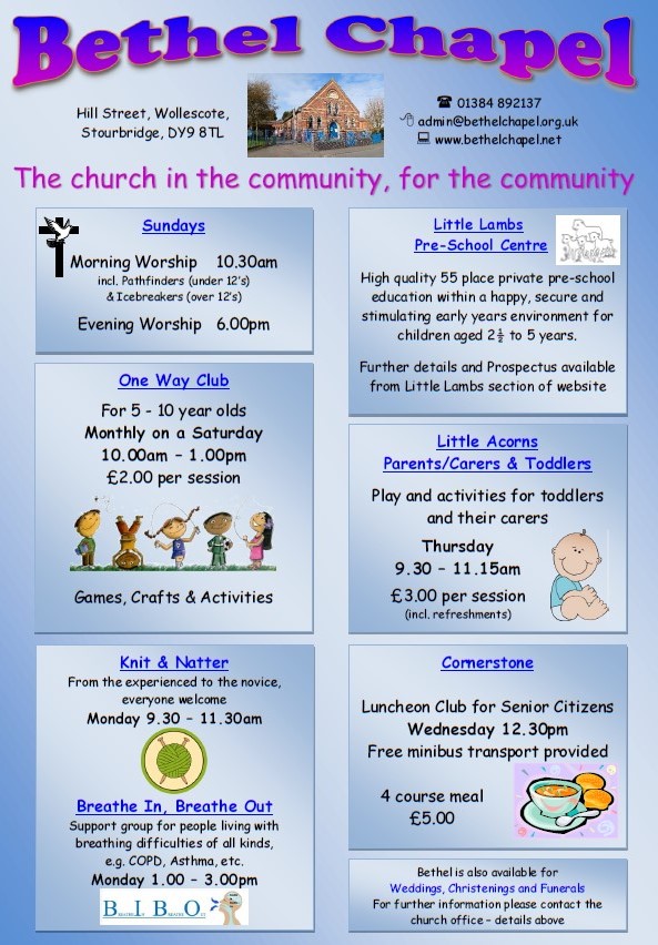 Bethel Weekly Activities Bethel Weekly Activities