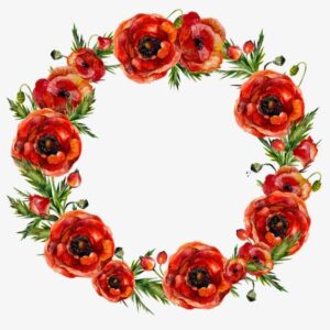 Poppy wreath