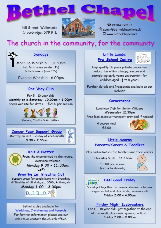 Bethel Weekly Activities 6