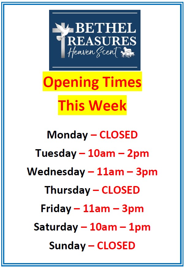 Opening Times This Week Opening Times This Week