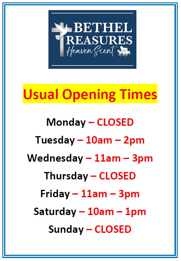 Opening Times - usual
