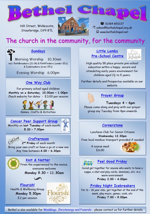 Bethel Weekly Activities 9
